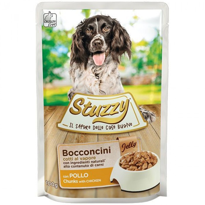 Stuzzy Dog Chicken вологий корм для собак з куркою в желе 100г*24шт