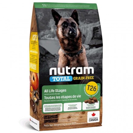 Nutram Total Т26 сухий корм для собак з ягням та сочевицею 2 кг