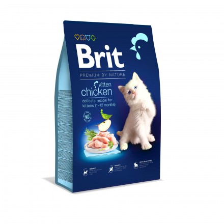 Brit Premium by Nature Cat Kitten 8 кг (для котят с курицей)