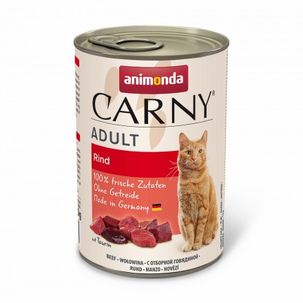 Animonda Carny Adult Beef влажный корм с говядиной для кошек 400 г
