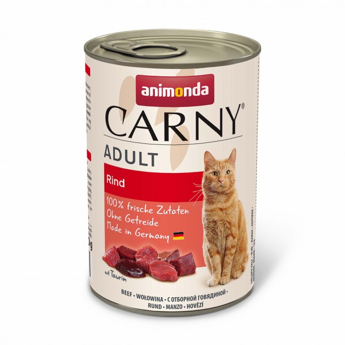 Animonda Carny Adult Beef влажный корм с говядиной для кошек 400 г