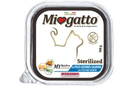 Morando Miogatto Sterilised влажный корм для стерилизованных кошек с лососем 100г*32шт