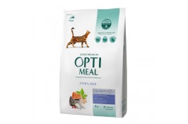 Optimeal Adult Cat Sterilised Salmon сухий корм для котів з лососем 4 кг