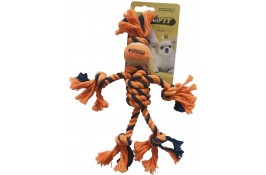 Croci игрушка для собак "Канатный человечек" (оранжевый) 25 см
