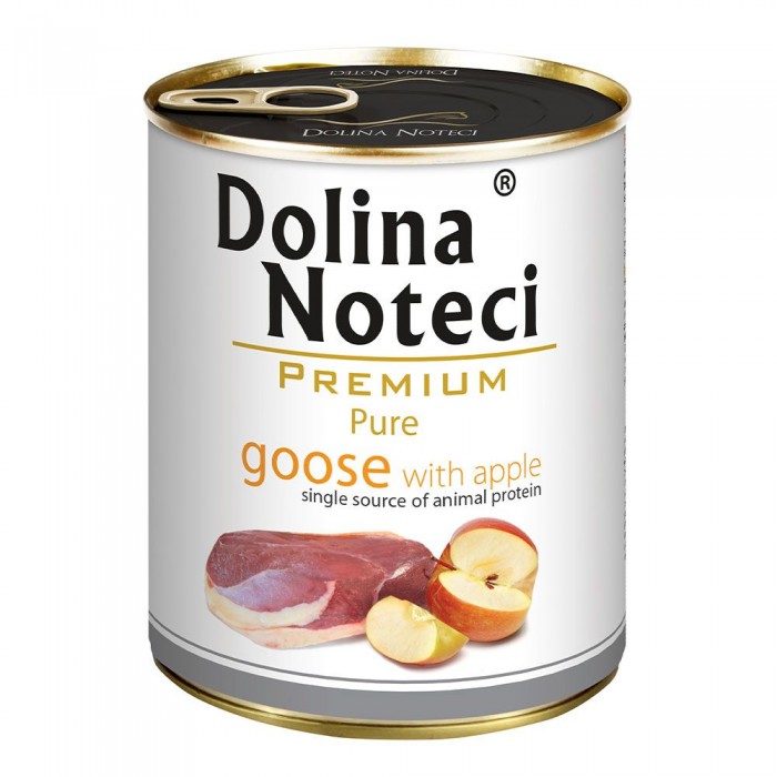 Dolina Noteci Premium Pure для собак алергіків з гускою та яблуком 800 г