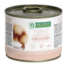 Nature's Protection Adult Small Breeds Turkey & Apples для собак малих порід з індичкою та яблуками 200 г* 6шт.