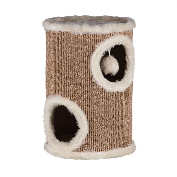 Trixie Edoardo Cat Tower когтеточка для кошек Башня коричневая/кремовая 33×50 см