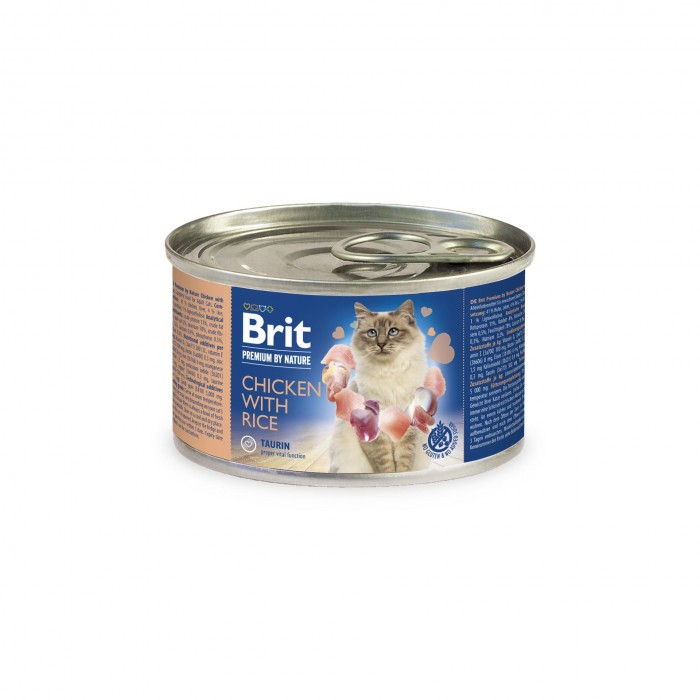Brit Premium by Nature Cat курка з рисом 200g