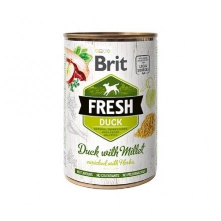 Brit Fresh Duck with Millet з качкою та пшоном для собак 400g