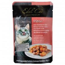Edel Cat Кусочки с лососем и камбалой в желе для кошек, пауч 100g