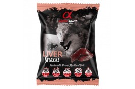 Alpha Spirit Dog Snacks Liver напіввологі ласощі для собак з печінки 50г (кубики)