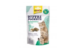 GimCat Nutri Pockets Catnip & Multivitamin - подушечки з котячою м'ятою та вітамінами для котів 60г