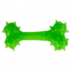 AGILITY игрушка для собак косточка с шипами (зеленая) 8 см