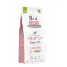 Brit Care Dog Sustainable Sensitive корм для собак з чутливим травленням з рибою та комахами 12 кг