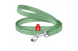 Collar WAUDOG Re-cotton светоотражающий поводок для собак и котов (зеленый) XS