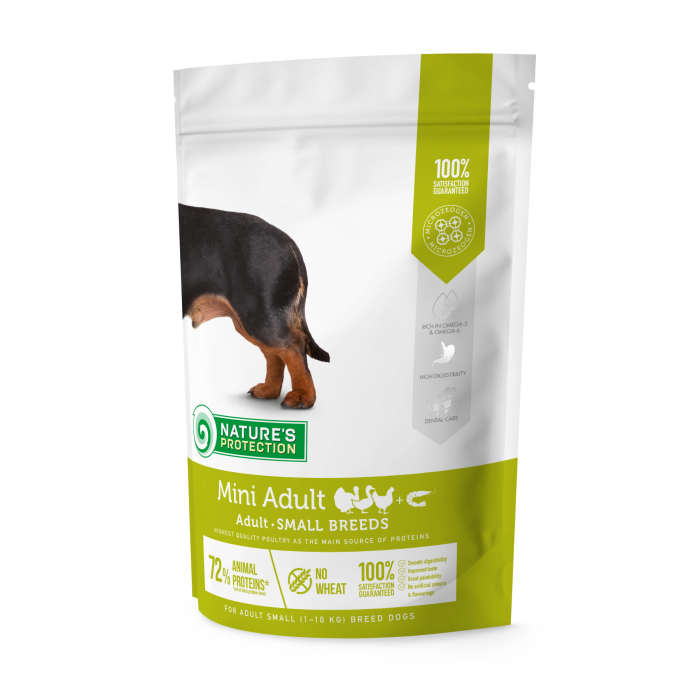 Nature's Protection Mini Adult Small Breeds сухий корм для дорослих собак малих порід 0,5 кг