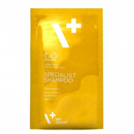 Vet Expert Specialist Shampoo антибактериальный противогрибковый шампунь для кошек и собак 20х15 мл
