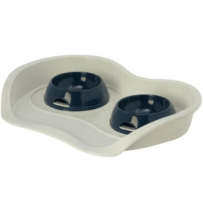 Moderna Pet Menu столик для собак с мисками (черничный) 2х470 мл