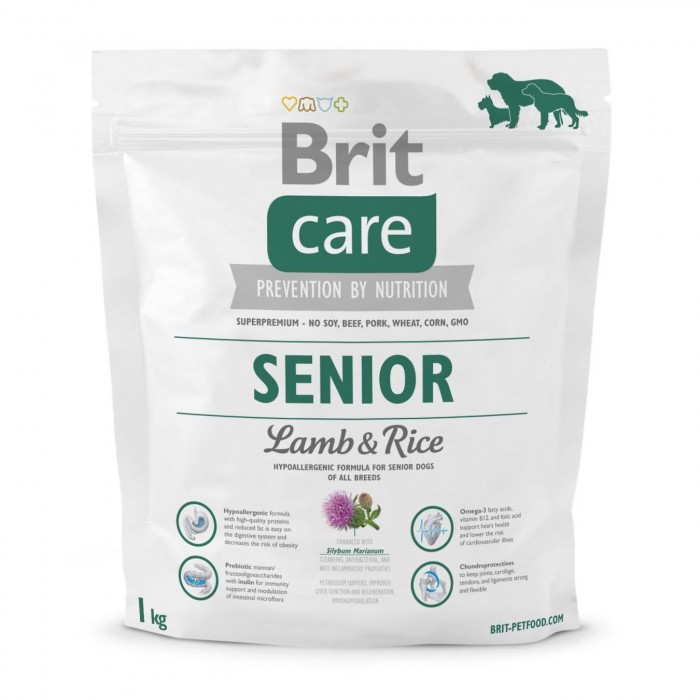 Brit Care Senior Lamb and Rice (для собак похилого віку всіх порід) 1 кг