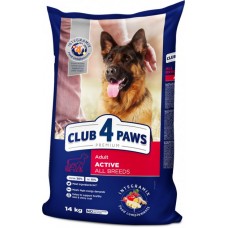 Club 4 Paws Premium Adult All Breeds Active сухой корм для активных собак 14 кг