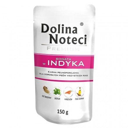 Dolina Noteci Premium влажный корм для собак с индейкой 150 г