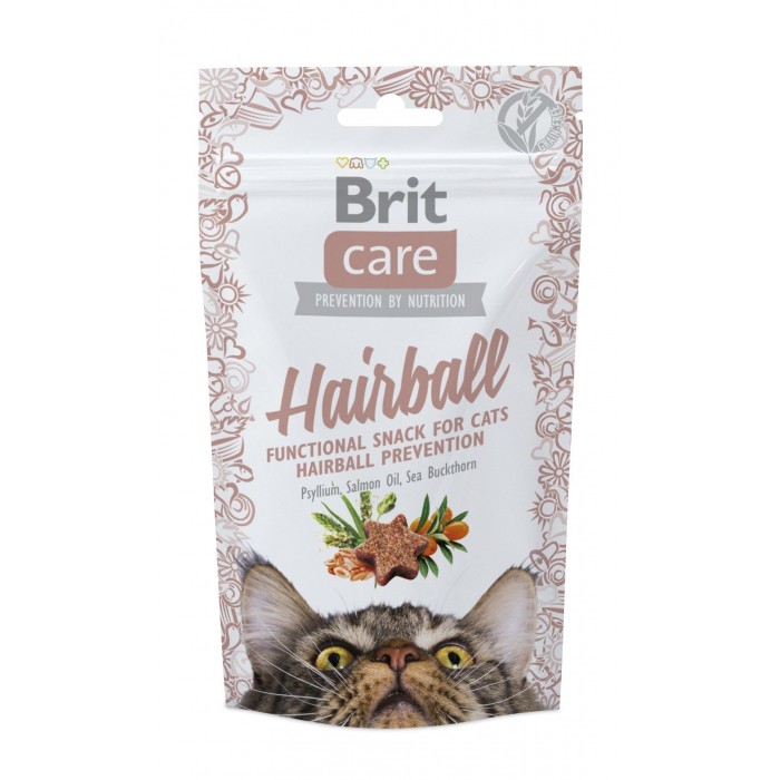 Brit Care Cat Snack Hairball Ласощі&nbsp;з качкою для котів, 50г