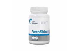 Vet Expert VetoSkin харчова добавка для здоров'я шкіри та шерсті у котів і собак 90 капс.
