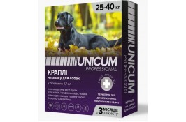 Unicum Pro капли от блох и клещей для собак 25-40 кг (4,7 мл/2 пипетки)