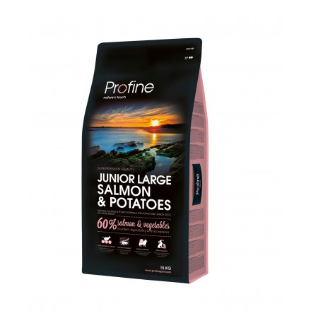 Profine Junior Large Breed сухий корм для цуценят і юніорів великих порід з лососем 15 кг