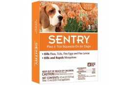 Sentry капли от блох, клещей и комаров для собак от 7 до 15 кг (1,5 мл)