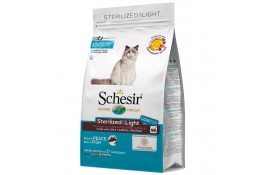 SCHESIR CAT STERILIZED & LIGHT сухий корм для кастрованих та стерилізованих котів з рибою 0,4 кг