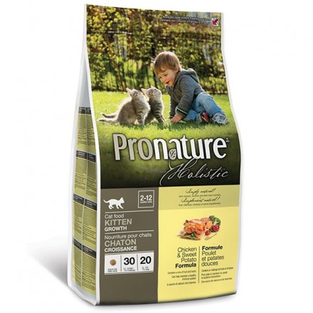 Pronature Holistic Kitten Chicken&Sweet Potato сухой корм с курицей и бататом 2,72 кг
