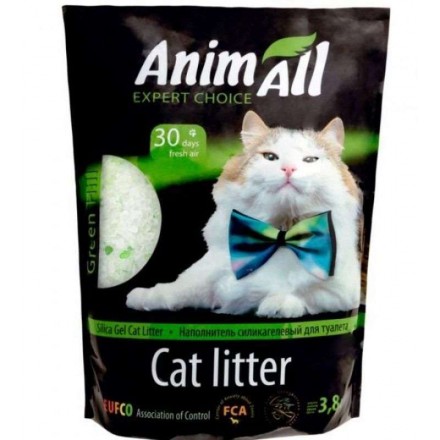 AnimAll "Кристали смарагду" силікагелевий наповнювач для котів без аромату 3,8 л