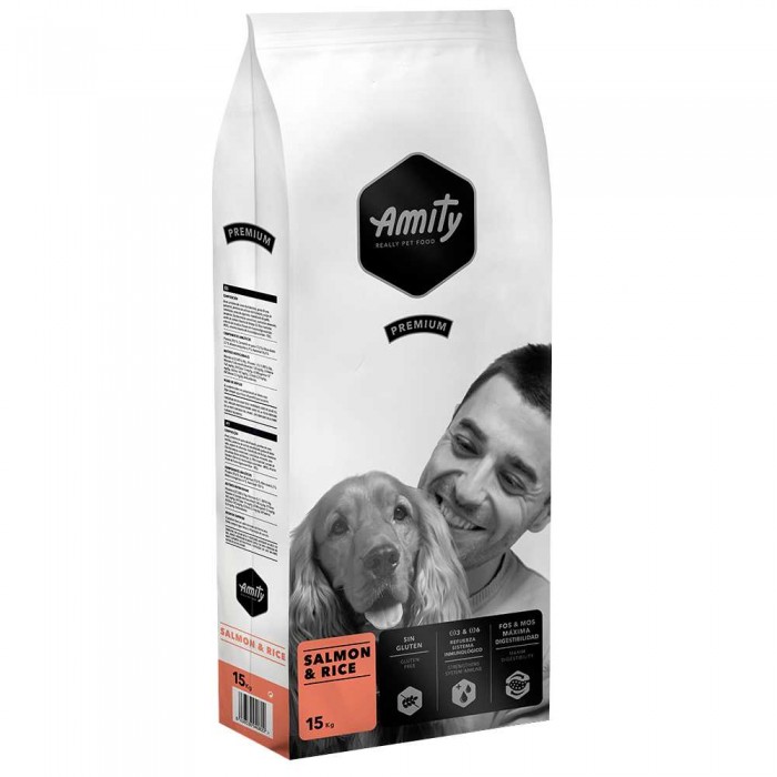Amity Salmon & Rice сухий корм для собак з лососем та рисом 15кг