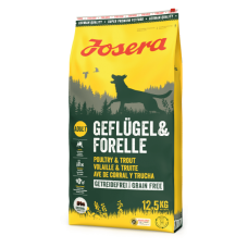 Josera Geflügel & Forelle сухой беззерновой корм с птицей и форелью для взрослых собак 12,5 кг