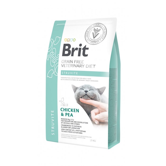 Brit GF Veterinary Diets Cat Struvite с курицей для кошек 2 kg