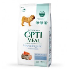 Optimeal Dog Adult Medium and Large Breeds Hypoallergenic сухой корм для собак с лососем 1,5 кг