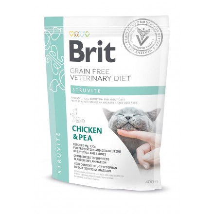 Brit GF Veterinary Diets Cat Struvite с курицей для кошек 400 g