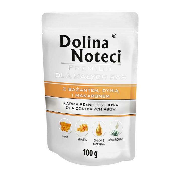 Dolina Noteci Premium влажный корм с фазаном, тыквой и лапшой 100 г