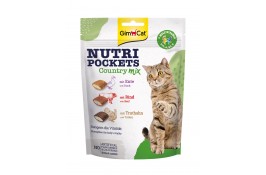 GimCat Nutri Pockets Кантрі мікс м'ясниx подушечок для котів 150г