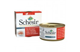 Schesir Tuna with Shrimps влажный корм для взрослых котов с тунцом и креветками в желе 85 г