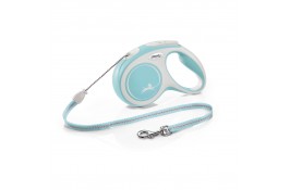 Flexi New Comfort поводок-рулетка (трос) для собак средних пород голубого цвета размер M: 5м/20кг