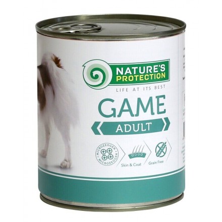 Nature's Protection Adult Game влажный корм для собак всех пород с дичью 400 г*6шт.