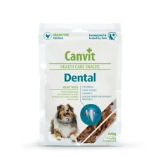 Canvit Dental напіввологі ласощі з куркою для догляду за зубами собак 200 г
