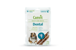 Canvit Dental напіввологі ласощі з куркою для догляду за зубами собак 200 г