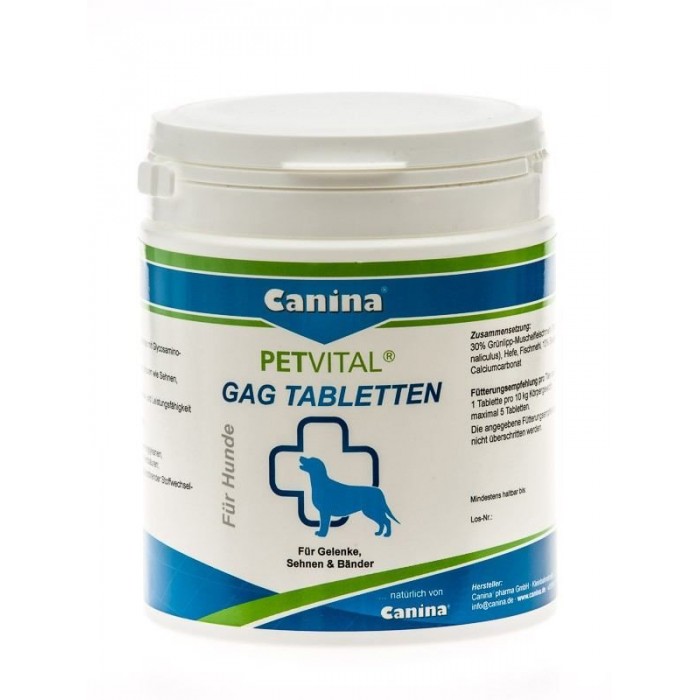 Canina Petvital GAG витамины для собак с экстрактом мидий 600 г/600 таб.