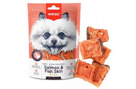 Wanpy Soft Salmon & Fish Skin Bites лакомство для собак с  лососем 100 г