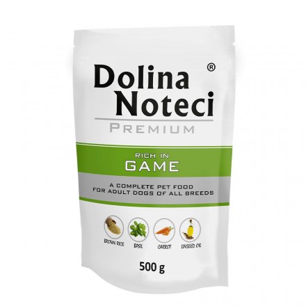 Dolina Noteci Premium влажный корм для собак с дичью 500 г