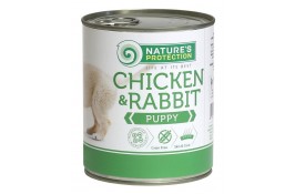 Nature's Protection Puppy Chicken & Rabbit влажный корм для щенков с курицей и кроликом 400 г*6шт.