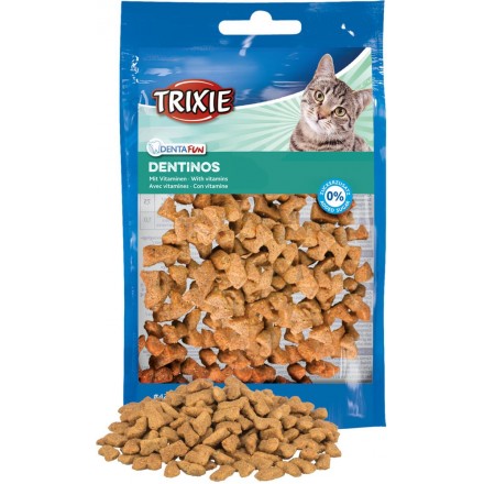 Trixie Denta Fun Dentinos витаминизированное лакомство для здоровья зубов кошек 50гр